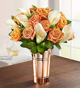 Autumn Rose & Calla Lily Bouquet