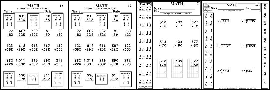 Fact Controlled Math