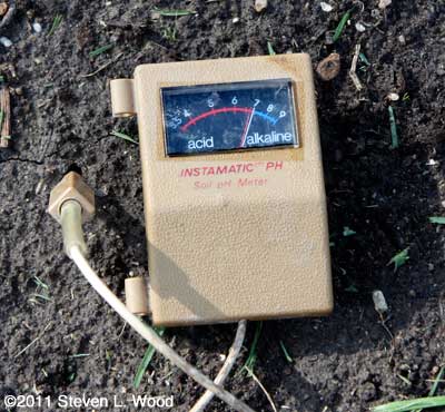 Soil pH test meter