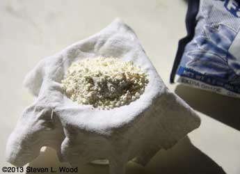 Powdered milk to aid drying