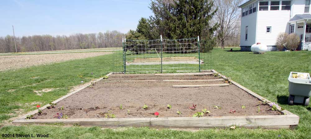 Main bed viewed from south to north
