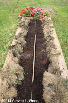 Making planting row with 1" board