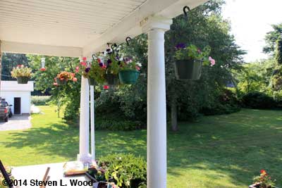 Looking left from back porch