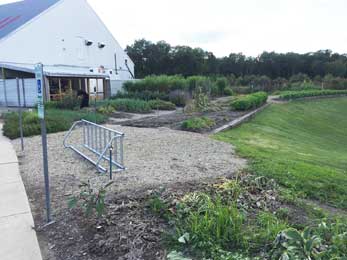 Longer view outside kitchen