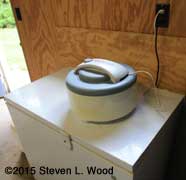 Food dehydrator in garage