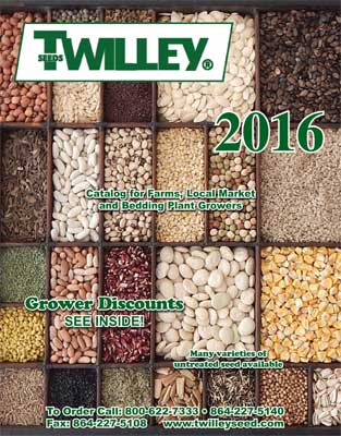 Twilley Seeds 2016 Catalog Cover