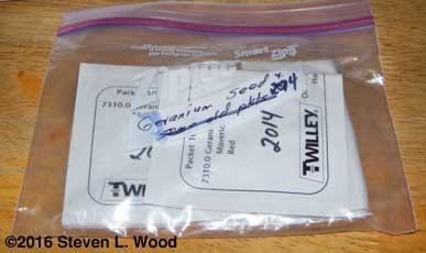 Frozen seed packets