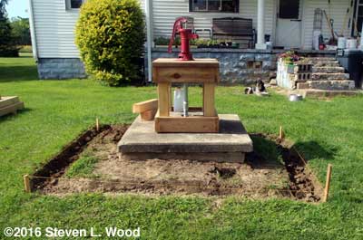 Trenches for raised bed timbers