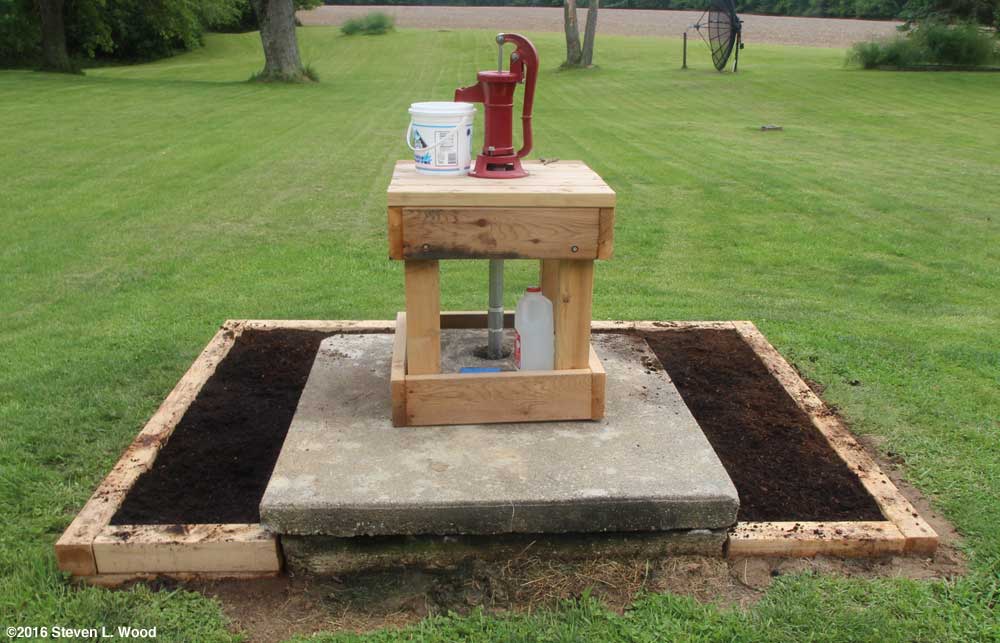 New raised bed filled with soil