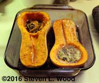 Baked butternut squash