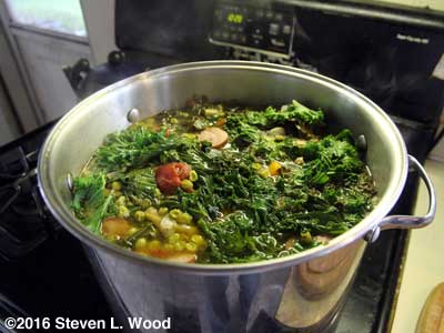Kale Soup in progress