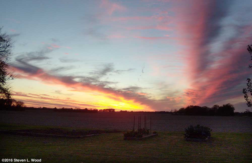 Evening sky, November 11, 2016