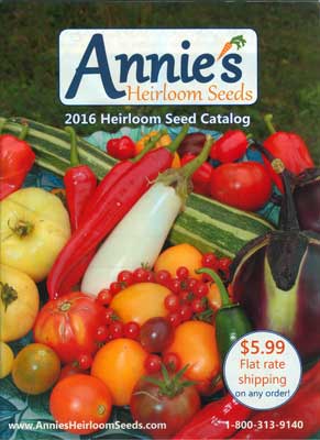 Cover - Annie's Heirloom Seeds catalog