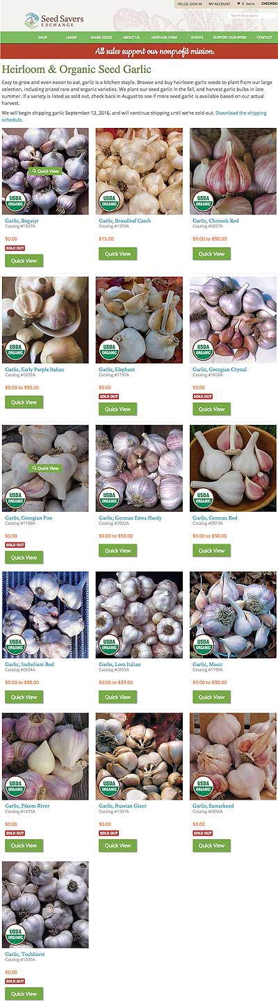 Garlic from SSE