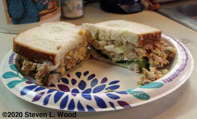 Ham salad sandwich