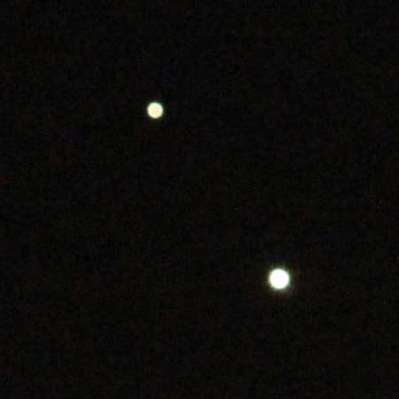 My shot - two white dots