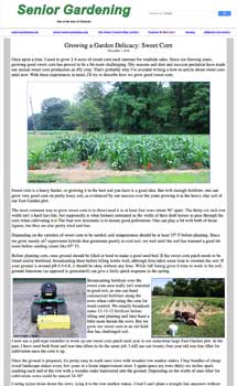 Growing Sweet Corn
