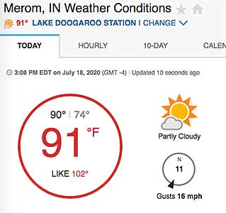 Hot conditions