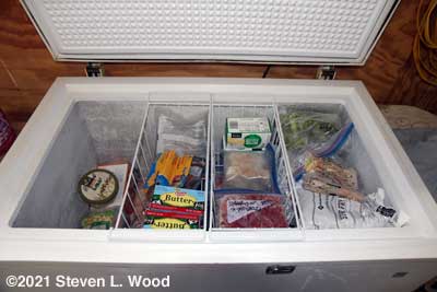 Freezer after defrosting