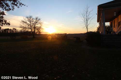 Sunset at 5:30 pm