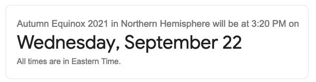 Autumn Equinox - Google