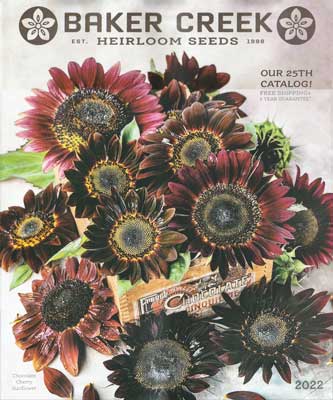 Baker Creek Heirloom  Seeds 2022 catalog cover