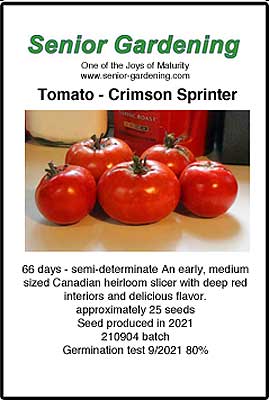 Crimson Sprinter Seed Envelope