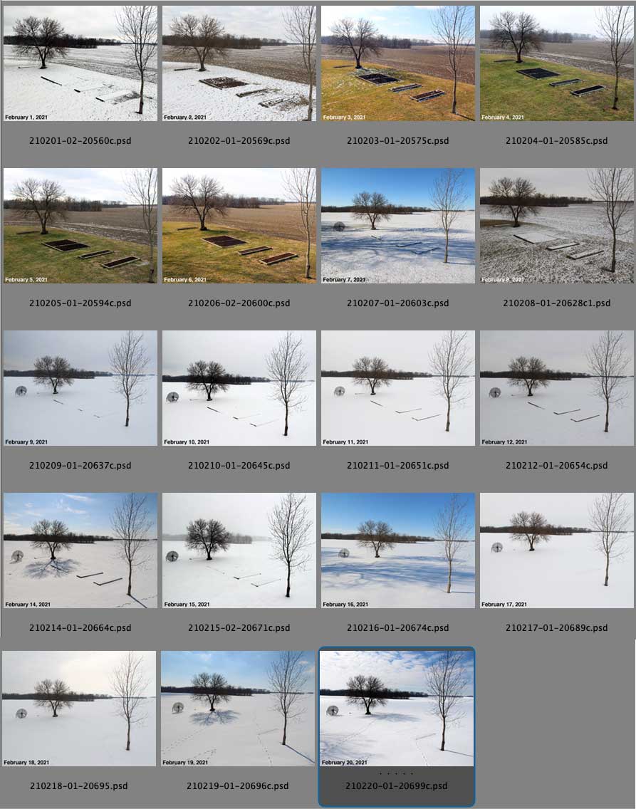 Only four days without snow on the ground