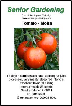 Moira tomato seed envelope
