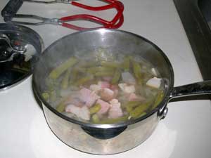 Green beans with ham
