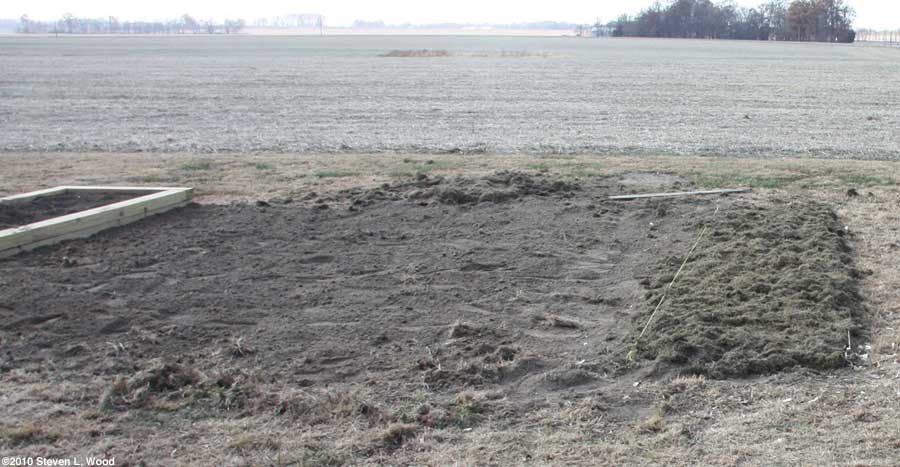 Area returned to lawn