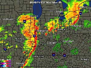 Wednesday night radar