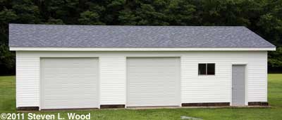 Finished garage