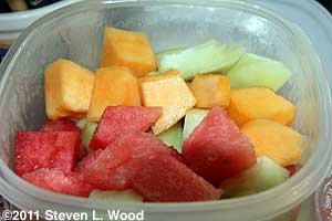Cut melons
