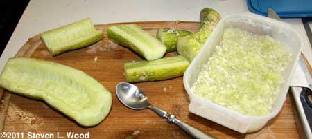 Saving cucumber seed