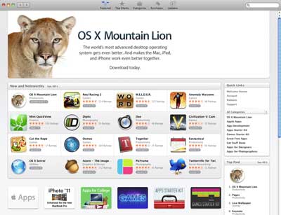 App Store - Mountain Lion