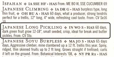Japanese Long Pickling listing