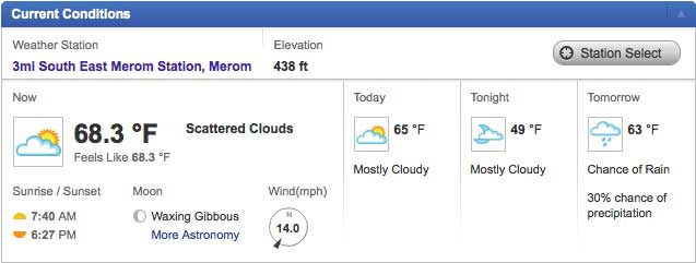 Weather - February 16, 2011