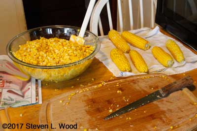 Processing sweet corn