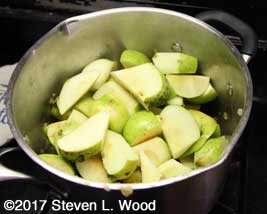 Warming, softening apples