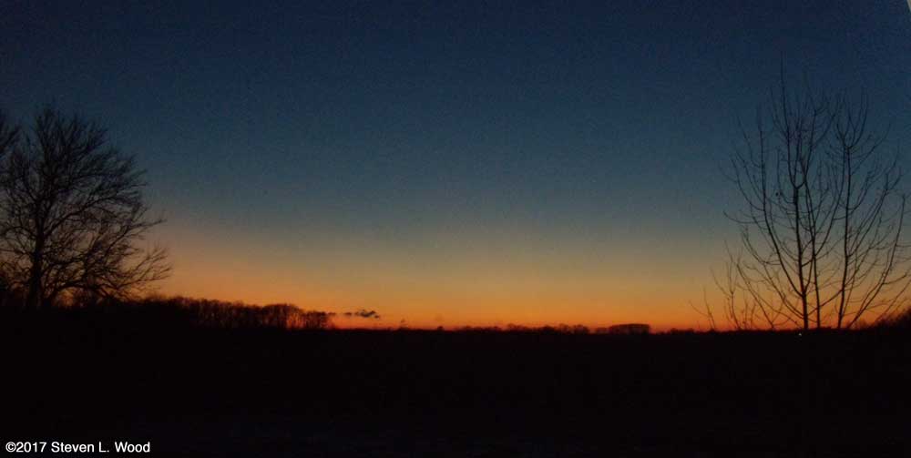 Evening sky, December 31, 2017