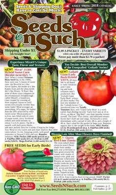 Seeds 'n Such 2018 Catalog Cover