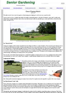 Mulching with Grass Clippings