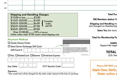 SSE mail order shipping rates