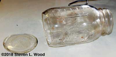Broken canning jar