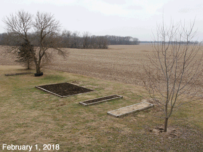 February, 2018, animated GIF of our Senior Garden