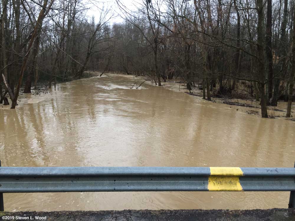 Same creek on February 7, 2019