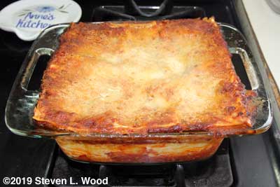 Finished lasagna