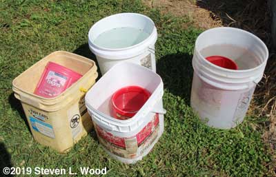 Odd collection of buckets
