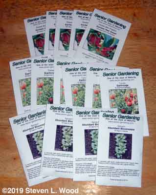Printed seed packets